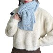 Khăn choàng cao cấp làm từ sợi lông alpaca dành cho nữ – kiểu dáng ngọt ngào, đan len mềm mại, phù hợp cho mùa đông
