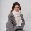 Khăn choàng len mùa đông unisex dày dặn, giữ ấm