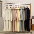 Bộ đồ len nữ 2 món thu đông , áo len phối chân váy