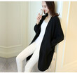Áo len cardigan dệt kim nữ, tay cánh dơi