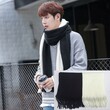 Khăn quàng cổ len nam đơn giản, dễ phối, giữ ấm mùa đông