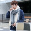 Khăn quàng cổ len nam đơn giản, dễ phối, giữ ấm mùa đông