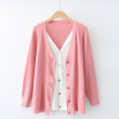 Áo khoác len cardigan nữ màu trơn