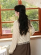 Áo khoác len nữ kiểu dáng thiết kế tua rua phong cách mềm mại mỏng nhẹ dệt kim chất liệu êm ái