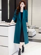 Áo khoác trench coat nữ dáng dài, phong cách thời thượng, thiết kế thắt eo tôn dáng, cổ vest