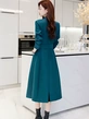 Áo khoác trench coat nữ dáng dài, phong cách thời thượng, thiết kế thắt eo tôn dáng, cổ vest
