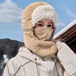 Mũ mùa đông cho nữ, chất liệu nhung dày dặn