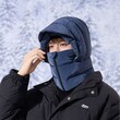 Mũ trùm đầu liền cổ và khẩu trang nam mùa đông – lót lông giữ ấm, chống gió, chống lạnh