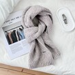 Khăn choàng len lông cừu cao cấp cho nữ mùa đông, dày dặn giữ ấm