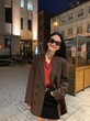 Áo khoác blazer nữ vải nhung tăm cao cấp cho mùa thu đông