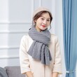 Khăn len dệt kim choàng cổ ấm áp cho cặp đôi, phong cách mùa thu đông 