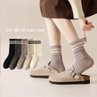 Vớ tất nữ cổ trung thấm hút mồ hôi, thoáng khí mùa thu đông