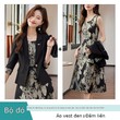 Bộ vest nữ màu be kiểu mới tay lửng mặc xuân kèm đầm liền... - ảnh 4