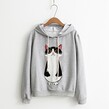 Áo hoodie thêu hình chú mèo - ảnh 3