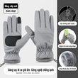 Găng tay đi tuyết giữ ấm nam, nữ thu đông cảm giác mềm mịn... - ảnh 1