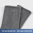 Găng tay nam mùa đông cảm ứng vải nhung Đức tự làm ấm dày dặn giữ ấm, kiểu Hàn casual