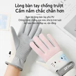 Găng tay đi tuyết nữ giữ ấm lót nhung dày chống lạnh chống thấm nước cảm ứng hình hoạt hình dễ thương