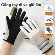 Găng tay đi tuyết nữ giữ ấm lót nhung dày chống lạnh chống thấm nước cảm ứng hình hoạt hình dễ thương