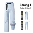 Quần chống nước 3 trong 1 nam nữ, có thể tháo rời, lót lông... - ảnh 13