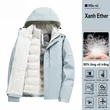 Áo khoác đi tuyết outdoor 3 trong 1 nam nữ lót lông dày dặn, ruột... - ảnh 6