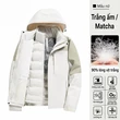 Áo khoác đi tuyết outdoor 3 trong 1 nam nữ lót lông dày dặn, ruột... - ảnh 7