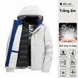 Áo khoác đi tuyết outdoor 3 trong 1 nam nữ lót lông dày dặn, ruột... - ảnh 9