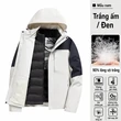 Áo khoác đi tuyết outdoor 3 trong 1 nam nữ lót lông dày dặn, ruột... - ảnh 12