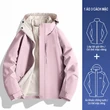 Áo khoác đi tuyết outdoor 3 trong 1 nam nữ lót lông dày dặn, ruột... - ảnh 14