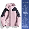 Áo khoác đi tuyết outdoor 3 trong 1 nam nữ lót lông dày dặn, ruột... - ảnh 15