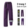 Quần trượt tuyết 3 trong 1 chống thấm nước và chắn gió nam... - ảnh 16