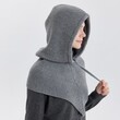 Khăn len liền cổ 2 trong 1, thiết kế dây rút đơn giản màu... - ảnh 9
