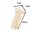 Tất nữ mùa hè vải cotton mỏng phối lưới, dáng cổ ngắn thoáng khí thấm hút mồ hôi