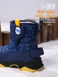 Giày boot đi tuyết trẻ em thu đông lót lông dày dặn, giữ ấm chống nước