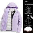 Áo khoác nam nữ outdoor 3 trong 1 chống nước, có lớp lót lông vũ... - ảnh 5