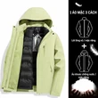Áo khoác nam nữ outdoor 3 trong 1 chống nước, có lớp lót lông vũ... - ảnh 7