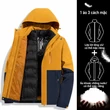 Áo khoác nam nữ outdoor 3 trong 1 chống nước, có lớp lót lông vũ... - ảnh 9