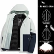 Áo khoác nam nữ outdoor 3 trong 1 chống nước, có lớp lót lông vũ... - ảnh 10