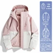 Áo khoác nam nữ outdoor 3 trong 1 chống nước, có lớp lót lông vũ... - ảnh 20