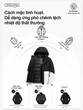 Áo khoác nam nữ outdoor 3 trong 1 chống nước, có lớp lót lông vũ giữ ấm, mùa đông