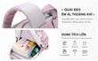 Balo học sinh nữ phối màu dễ thương, chống nước, bảo vệ cột sống, giảm áp lực vai