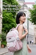 Balo học sinh nữ phối màu dễ thương, chống nước, bảo vệ cột sống, giảm áp lực vai