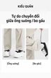 Quần dài đi tuyết nữ chống nước ống suông rộng, mỏng nhẹ mùa hè