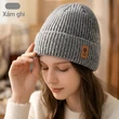 Mũ len nam nữ dệt kim thu đông 2 lớp dày dặn giữ ấm, chống... - ảnh 4