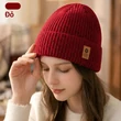 Mũ len nam nữ dệt kim thu đông 2 lớp dày dặn giữ ấm, chống... - ảnh 5