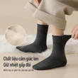 Vớ nam lông cừu, lót lông dày, chống xù lông, giữ ấm