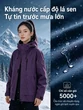 Áo khoác nam nữ 3 trong 1 chống nước giữ ấm