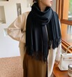 Khăn quàng cashmere nữ cao cấp không xù mềm mịn giữ ấm cực tốt