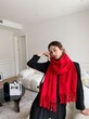 Khăn quàng cashmere nữ cao cấp không xù mềm mịn giữ ấm cực tốt