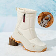 Giày boot đi tuyết mới mùa đông có lót nỉ giữ ấm chống lạnh chống trơn trượt 
