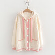 Áo len cardigan nữ có mũ trùm đầu